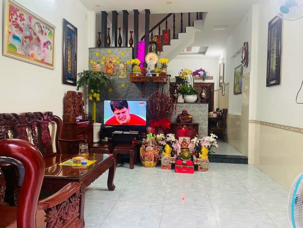 Nhà sổ hồng hoàn công đẹp